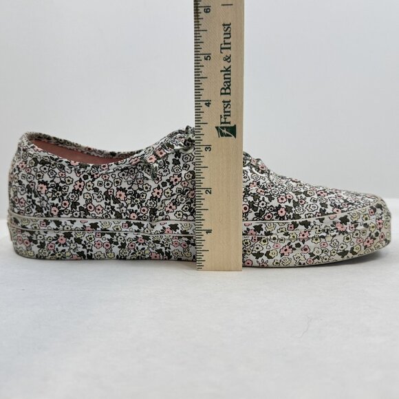 Vans Unisex Multicolor Floral Canvas Sneakers Lace Up Low Top 721356 Sz 6.5M/8W - Picture 11 of 13